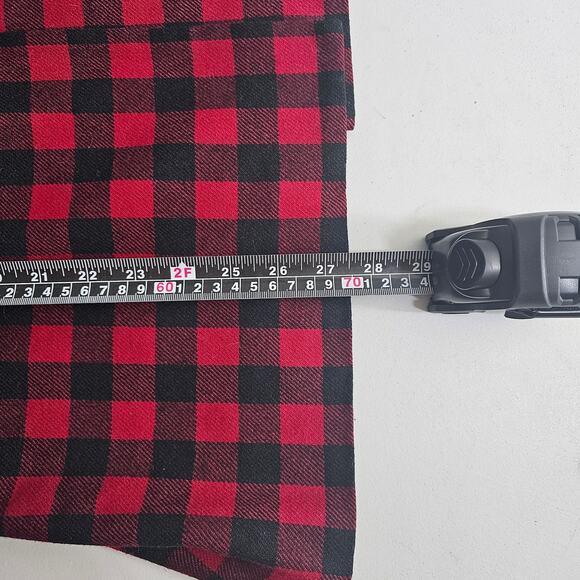 Pendleton Womens 10 Red Black Buffalo Plaid VTG Virgin Wool Jacket Shacket 80s - Picture 8 of 12